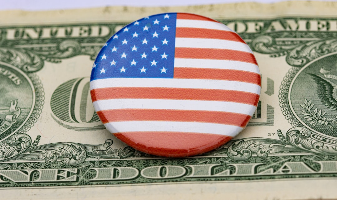 Bank of America logo and financial stock market charts