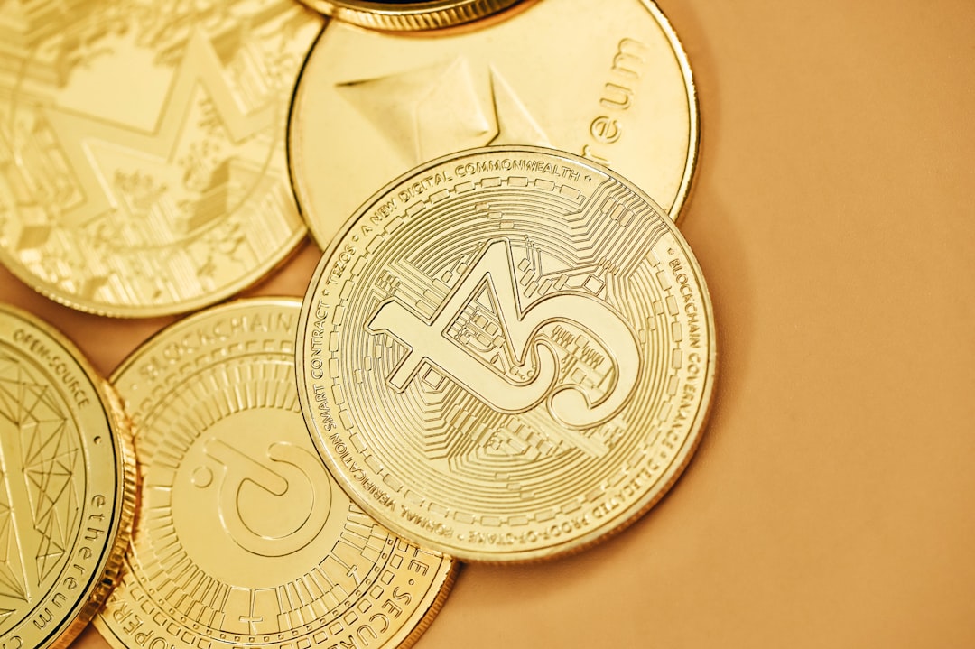 Binance Coin (BNB) chart showing price movements and volatility against a financial market background.