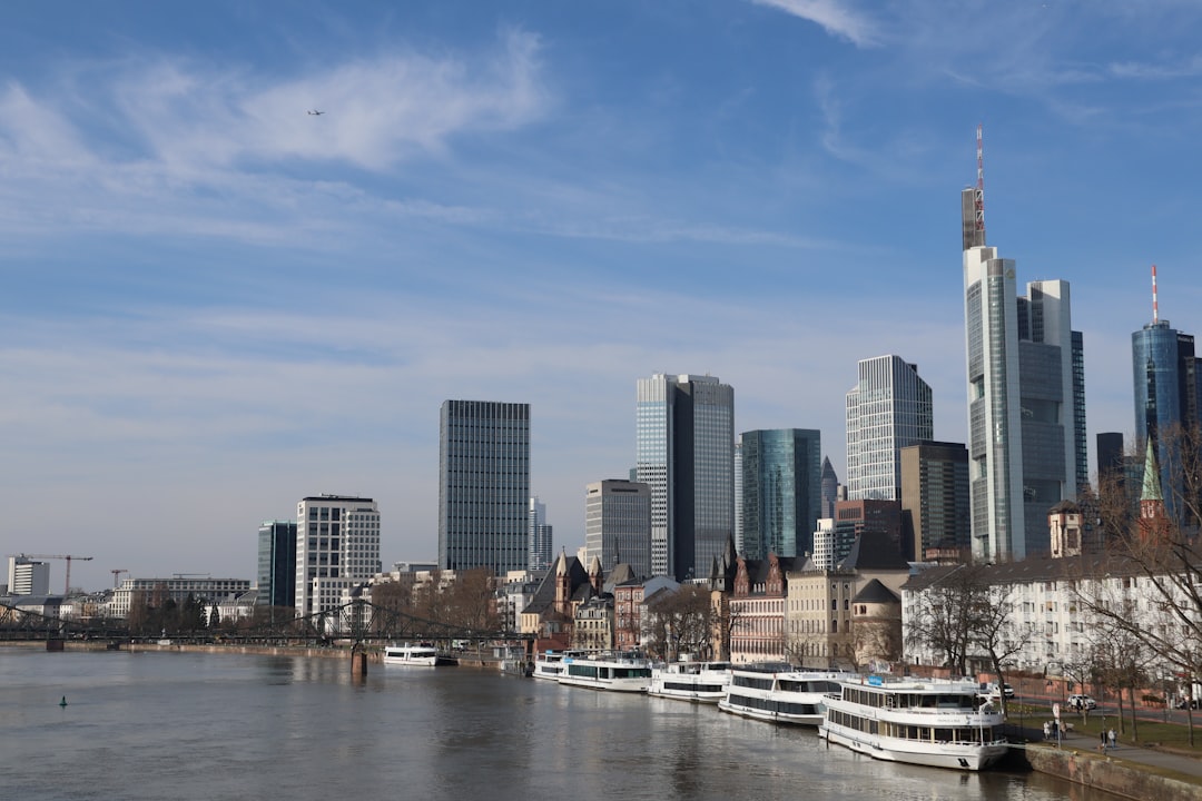 European Central Bank building with Frankfurt skyline, representing Europe macro and monetary policy discussions.