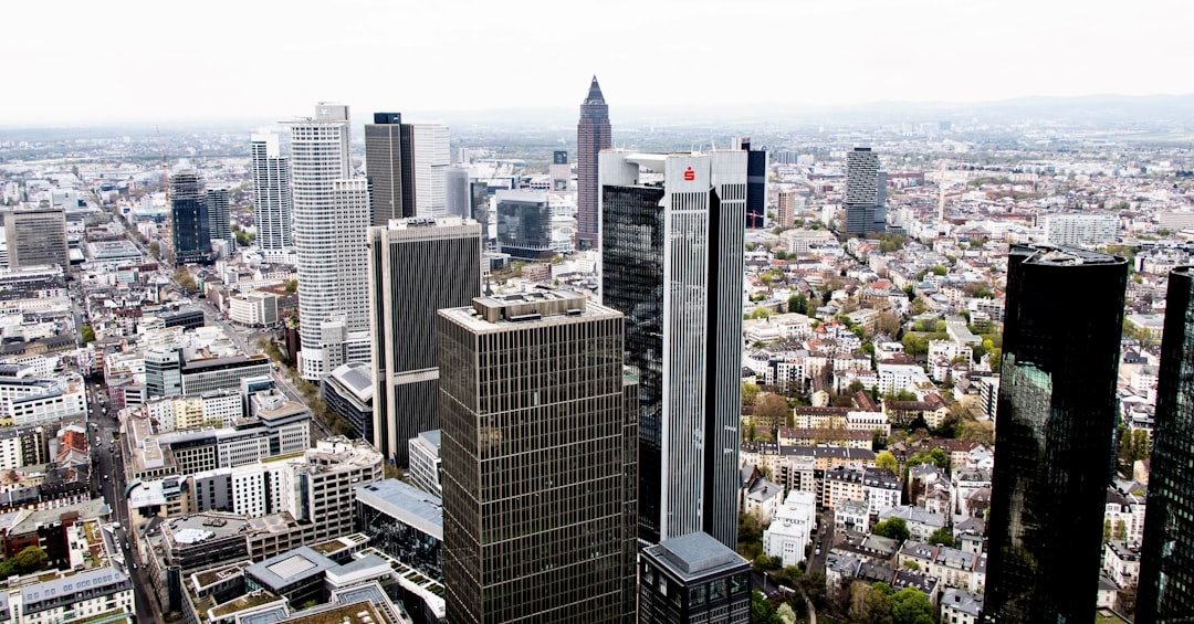 German flag and cargo ships representing trade surplus data