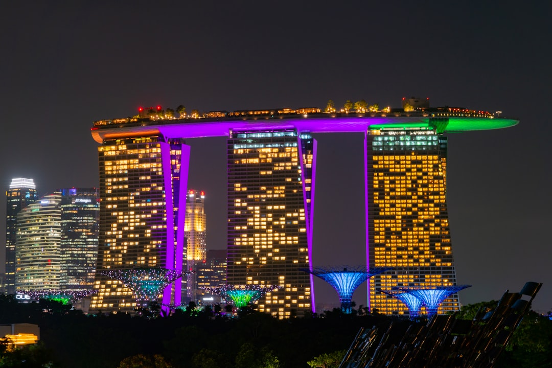 Singapore Financial District Skyline and Bond Market Analysis