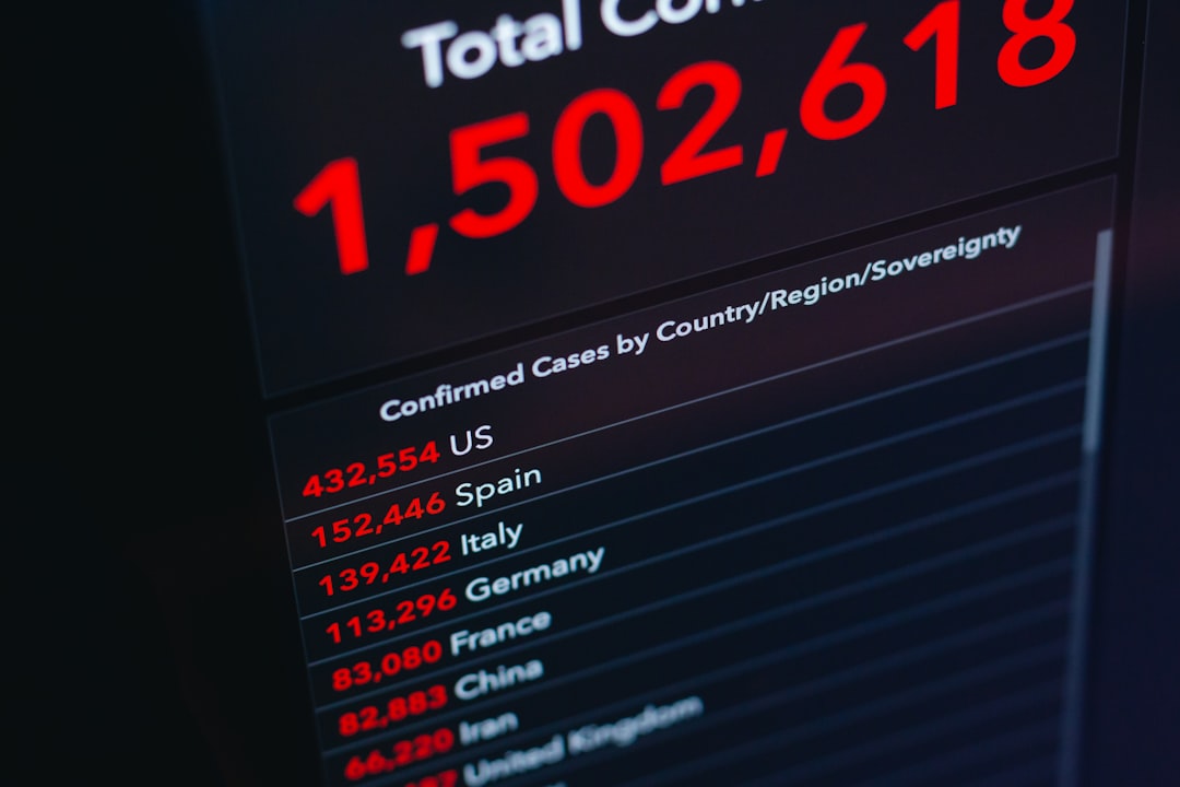 Spain industrial production: Black monitor displays economic analysis graph.