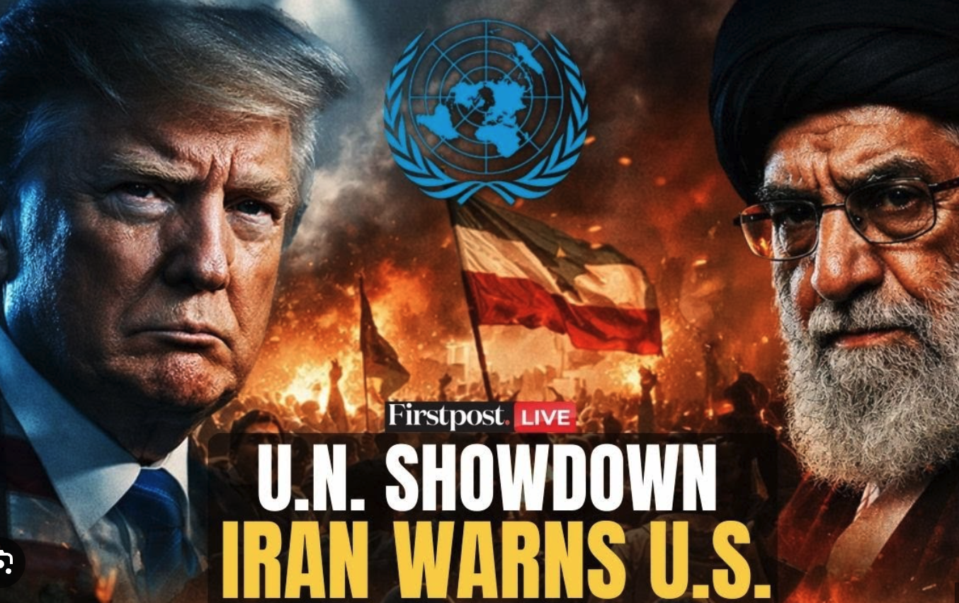 UN Security Council meeting with national flags, symbolizing diplomatic tensions affecting global markets for oil and gold.