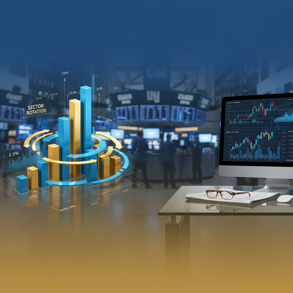 Sector Rotation Analysis - Financial market analysis illustration