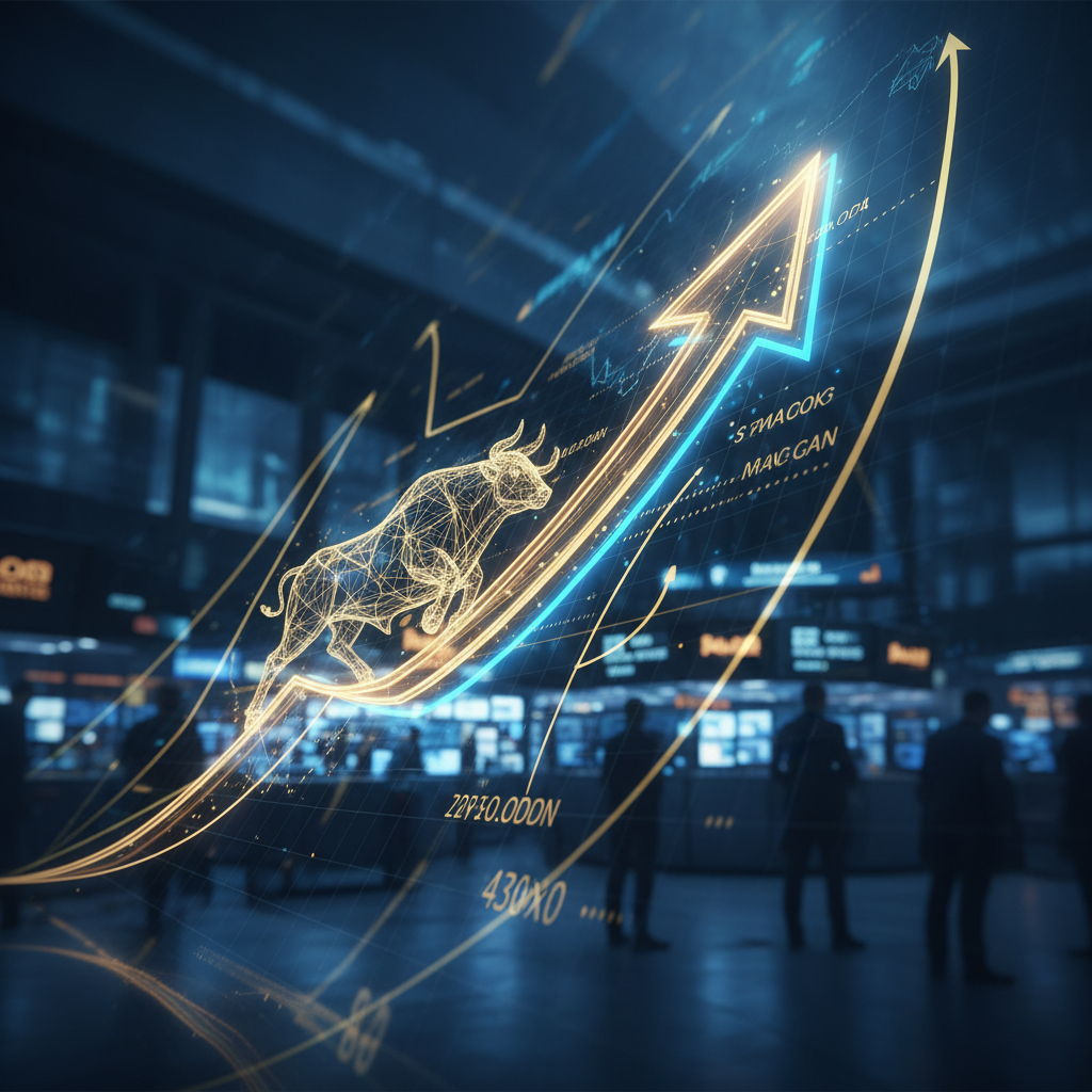 US Futures Point Higher - Financial market analysis illustration