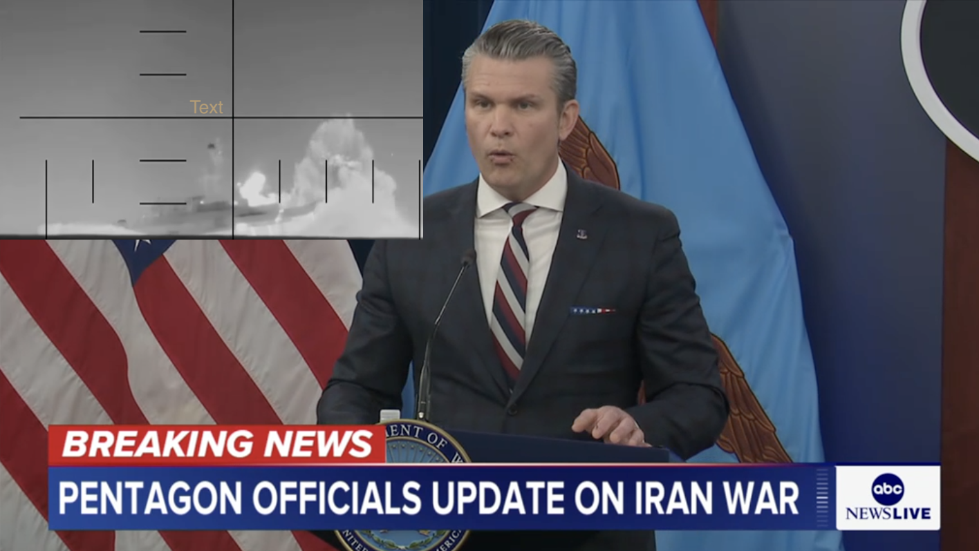 Torpedo on Iran vessel by USA