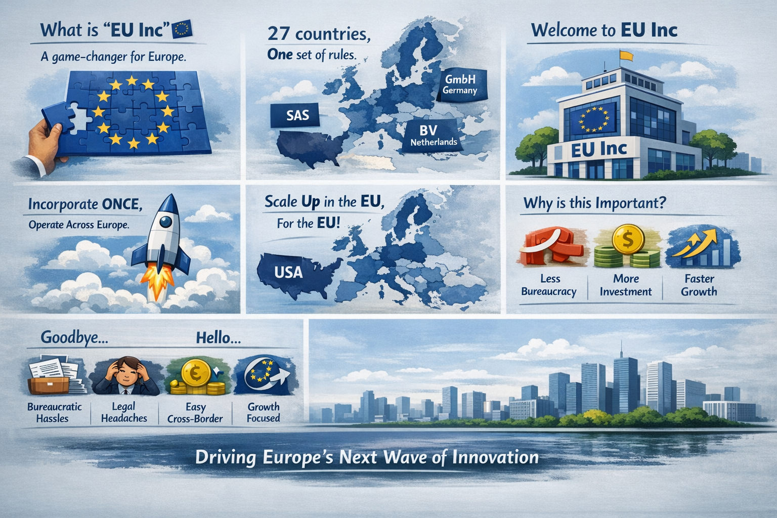 Ursula von der Leyen at a European Union Summit, symbolizing new European independence.