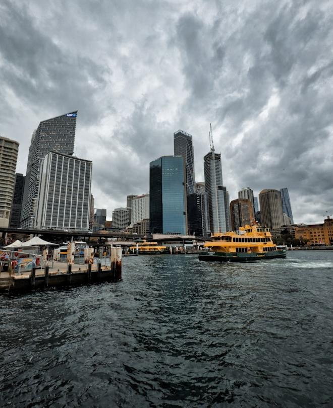 AUDCAD currency pair chart showing volatility and trends with currency symbols