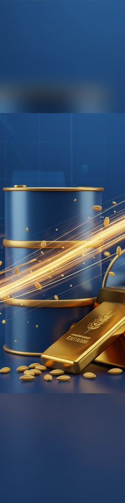 Wheat Prices Surge on Export Ban - Financial market analysis illustration