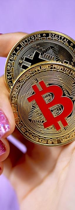 person holding gold and red round pin