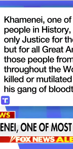 Khamenei dead, Trump says